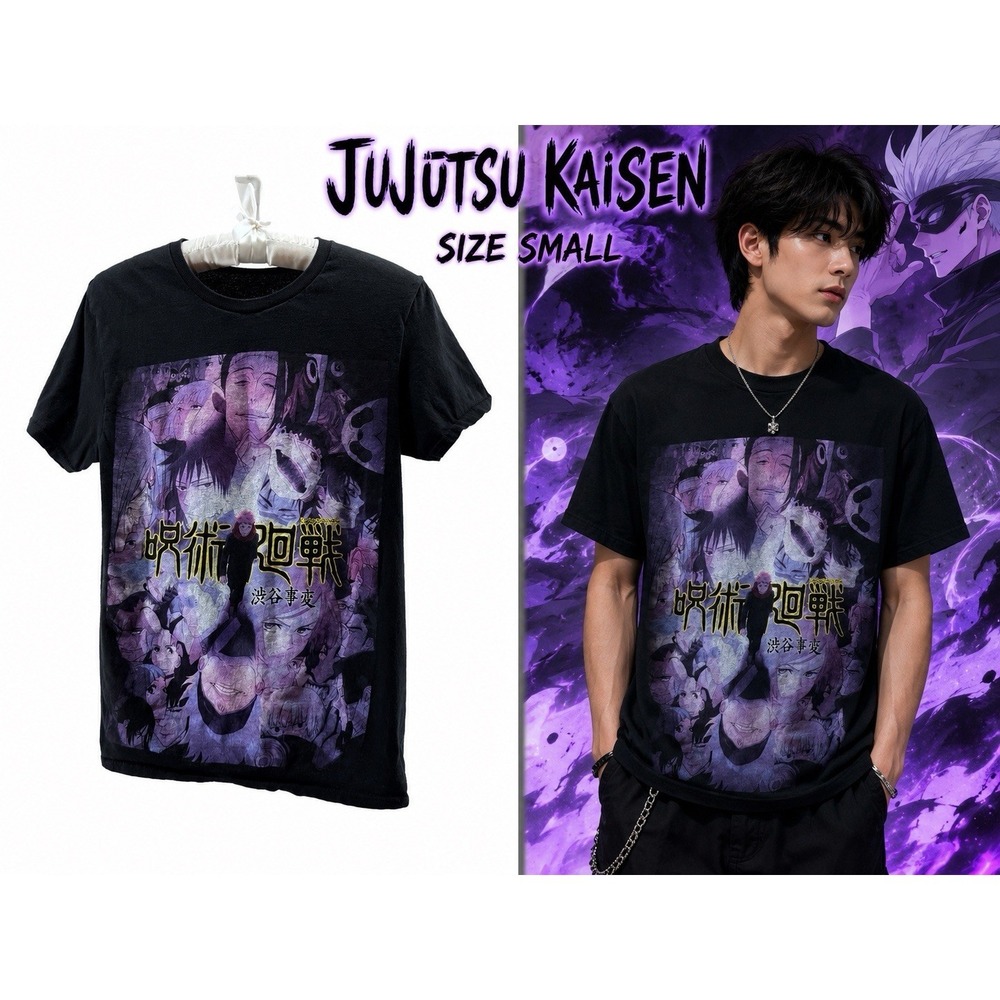 Jujutsu Kaisen Shibuya Incident Anime Graphic T-Shirt Black Size S Crunchyroll